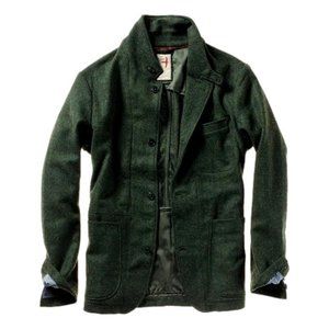 Relwen Heritage Trap Blazer - Forest Herringbone